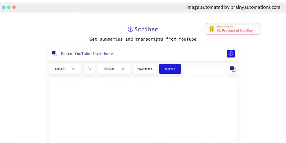 Scriber - Website Recommendations